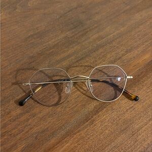 Gold Hexagonal Blue Light Eyeglasses